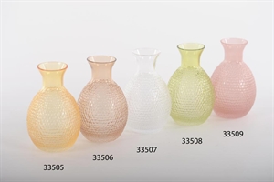 Glasvase, Cou lisse Ø8x H12.5cm, orange Glasvase, Cou lisse Ø8x H12.5cm, orange