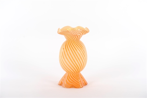 Glasvase, Sweetie mit Kragen - Ø18x H30cm, orange Glasvase, Sweetie mit Kragen - Ø18x H30cm, orange