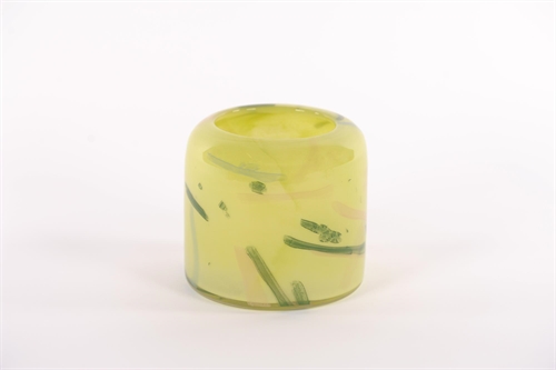Glasvase, Jungle juice - Ø15x H13.5cm, lime Glasvase, Jungle juice - Ø15x H13.5cm, lime