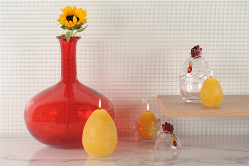 Deko Glasflasche, Mistica - Ø26.5x H33cm, ruby Deko Glasflasche, Mistica - Ø26.5x H33cm, ruby