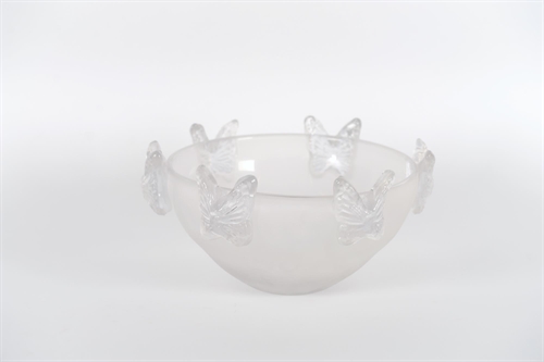 Glasschale, Mariposa - Ø32.5x H17.5cm, weiss Glasschale, Mariposa - Ø32.5x H17.5cm, weiss