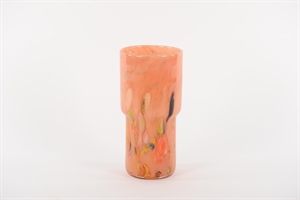 Glasvase, Kaleidoscope - Ø15.6x H30cm, peachy pink Glasvase, Kaleidoscope - Ø15.6x H30cm, peachy pink