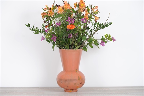 Glasvase, Kaleidoscope - Ø31.3x H41cm, peachy pink Glasvase, Kaleidoscope - Ø31.3x H41cm, peachy pink