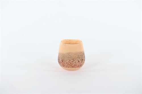 Glasvase, Excitement - Ø10.7x H11.1cm, latte Glasvase, Excitement - Ø10.7x H11.1cm, latte