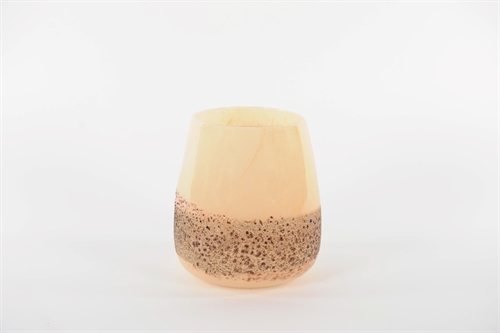 Glasvase, Excitement - Ø18.3x H20cm, latte Glasvase, Excitement - Ø18.3x H20cm, latte