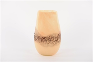 Glasvase, Excitement - Ø18.6x H30.4cm, latte Glasvase, Excitement - Ø18.6x H30.4cm, latte