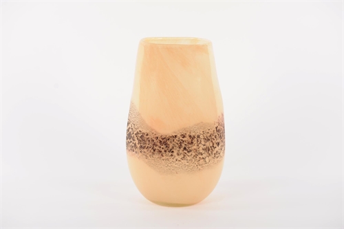 Glasvase, Excitement - Ø18.6x H30.4cm, latte Glasvase, Excitement - Ø18.6x H30.4cm, latte