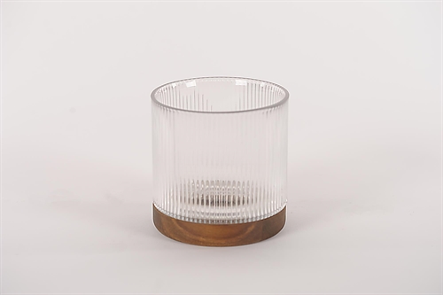 Windlicht, Retro ridge - Ø14.6x H14cm, klar Windlicht, Retro ridge - Ø14.6x H14cm, klar