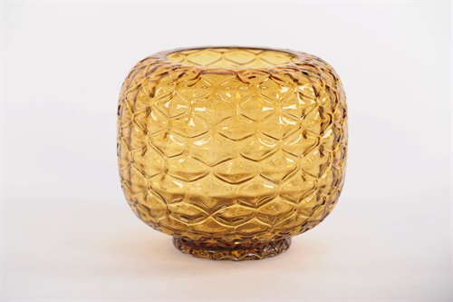 Glasvase, Retro flor Ø30x H26cm, pineapple Glasvase, Retro flor Ø30x H26cm, pineapple