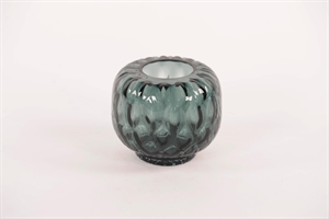 Glasvase, Retro flor Ø12.5x H11cm, emerald Glasvase, Retro flor Ø12.5x H11cm, emerald