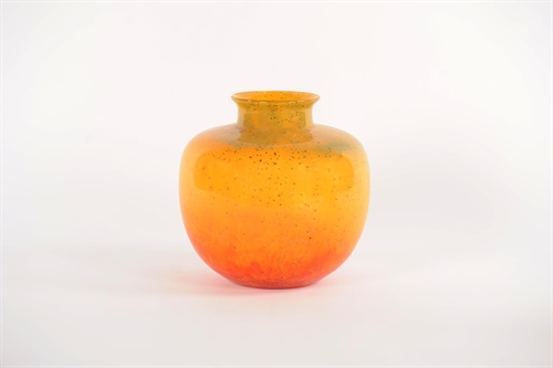 Glasvase, Incaberry - Ø25.8x H25.3cm, orange/rot Glasvase, Incaberry - Ø25.8x H25.3cm, orange/rot