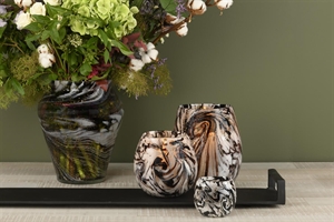 Glasvase, Cosmi Ø23x H27cm, night Glasvase, Cosmi Ø23x H27cm, night