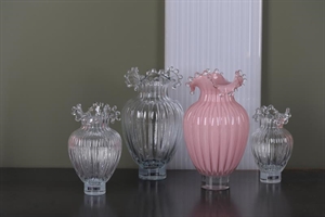 Glasvase, Royalty Ø12.5x H19.5cm, blush Glasvase, Royalty Ø12.5x H19.5cm, blush