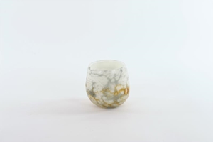 GlasVotiv, mundgeblasen Ø10x H10cm, geyser* GlasVotiv, mundgeblasen Ø10x H10cm, geyser*