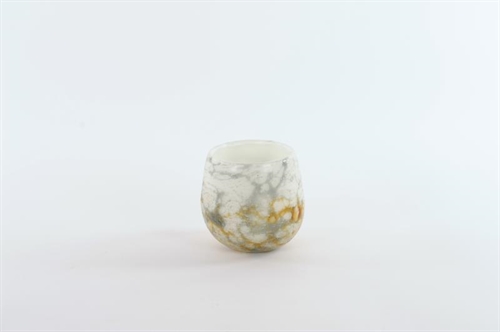 GlasVotiv, mundgeblasen Ø10x H10cm, geyser* GlasVotiv, mundgeblasen Ø10x H10cm, geyser*