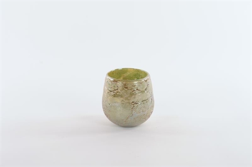 GlasVotiv, mundgeblasen Ø10x H10cm, oily olive* GlasVotiv, mundgeblasen Ø10x H10cm, oily olive*