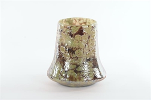 Glasvase, mundgeblasen Ø23x H23cm, oily olive* Glasvase, mundgeblasen Ø23x H23cm, oily olive*