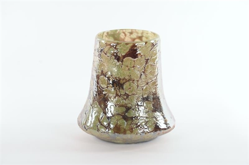 Glasvase, mundgeblasen Ø23x H23cm, oily olive* Glasvase, mundgeblasen Ø23x H23cm, oily olive*