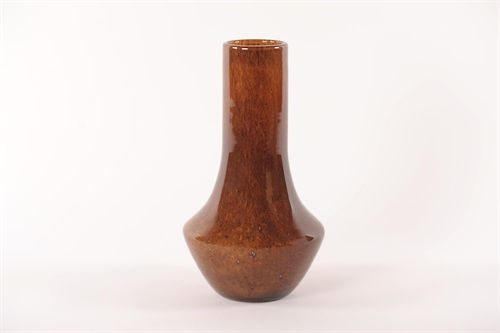 Glasvase, Fiool Ø17.6x H31.1cm, nutmeg Glasvase, Fiool Ø17.6x H31.1cm, nutmeg