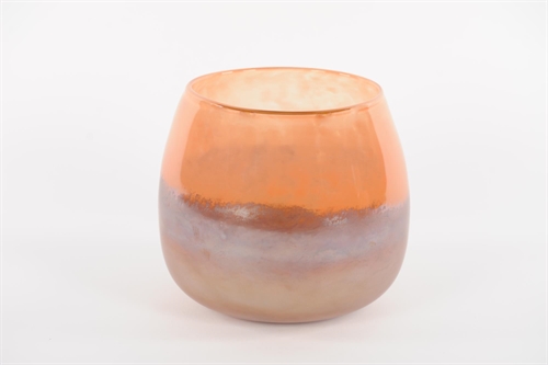 Glasvase, Tangerine Ø22.2x H19cm, sunset Glasvase, Tangerine Ø22.2x H19cm, sunset