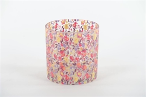 Windlicht, Flora Ø15x H15cm, rosa Windlicht, Flora Ø15x H15cm, rosa