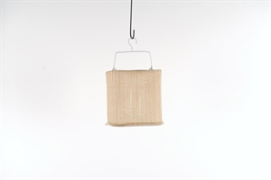 Laterne, Garn L20.5x H20cm, beige Laterne, Garn L20.5x H20cm, beige