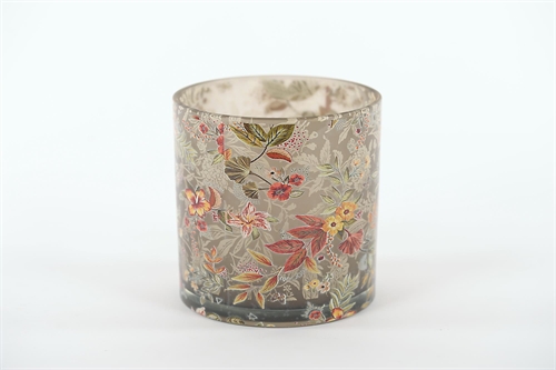 Windlicht, Flowermix Ø15x H15cm, florissant Windlicht, Flowermix Ø15x H15cm, florissant