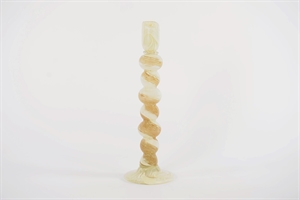 Kerzenständer, Colortwist - Ø11.5x H34cm, beige/white Kerzenständer, Colortwist - Ø11.5x H34cm, beige/white