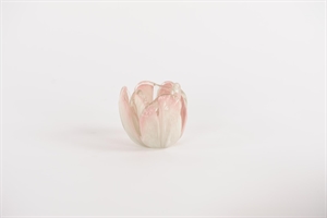 Teelichthalter, Tulipe - Ø11x H8.5cm, pink Teelichthalter, Tulipe - Ø11x H8.5cm, pink