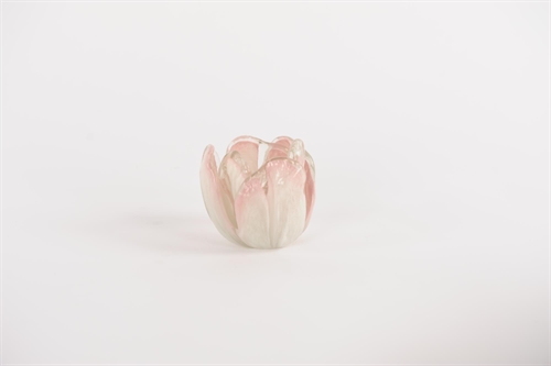 Teelichthalter, Tulipe - Ø11x H8.5cm, pink Teelichthalter, Tulipe - Ø11x H8.5cm, pink