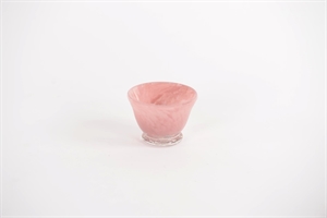 Votiv Glasschale, Coquette - Ø8.5x H6.3cm, pink Votiv Glasschale, Coquette - Ø8.5x H6.3cm, pink