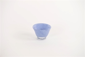 Votiv Glasschale, Coquette - Ø8.5x H6.3cm, blau Votiv Glasschale, Coquette - Ø8.5x H6.3cm, blau