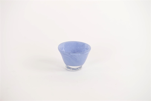 Votiv Glasschale, Coquette - Ø8.5x H6.3cm, blau Votiv Glasschale, Coquette - Ø8.5x H6.3cm, blau
