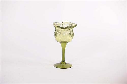 Teelichthalter, Floral light - Ø10x H17.5cm, grün Teelichthalter, Floral light - Ø10x H17.5cm, grün