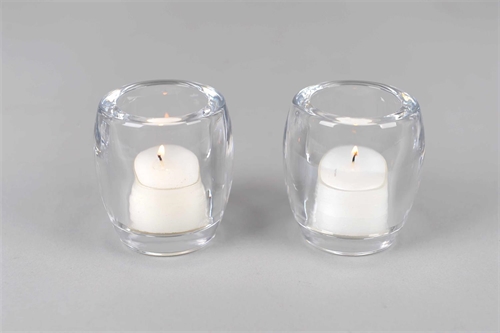 Teelichthalter, rund Ø7.3xH7.5cm, klar Teelichthalter, rund Ø7.3xH7.5cm, klar
