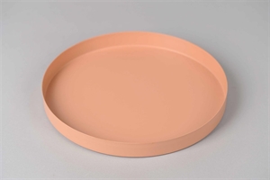 Schale, rund Alu Ø30 x H2.5cm, orange tone Schale, rund Alu Ø30 x H2.5cm, orange tone