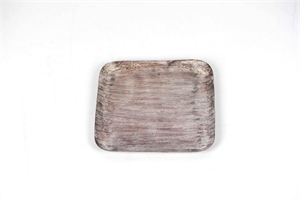 Aluschale, Brindle L26x 26x H2cm, brown Aluschale, Brindle L26x 26x H2cm, brown