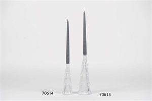 Kerzenständer, Ruffles Ø9.8 x H27cm, klar Kerzenständer, Ruffles Ø9.8 x H27cm, klar