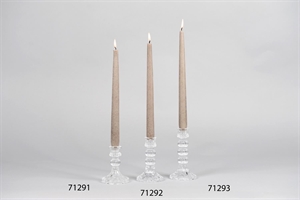 Kerzenständer, Crinoline Ø8x H10.5cm, glas Kerzenständer, Crinoline Ø8x H10.5cm, glas