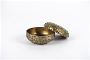 Rundtopf, mit Deckel Alu Ø13x H8cm, raw gold Rundtopf, mit Deckel Alu Ø13x H8cm, raw gold