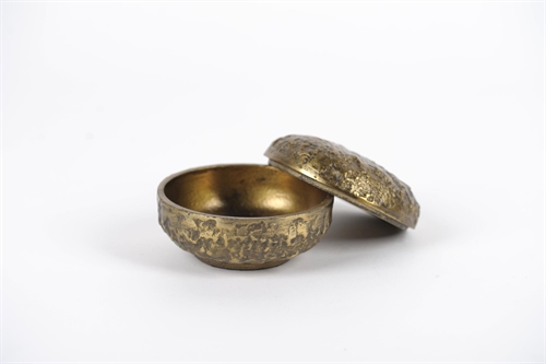 Rundtopf, mit Deckel Alu Ø13x H8cm, raw gold Rundtopf, mit Deckel Alu Ø13x H8cm, raw gold