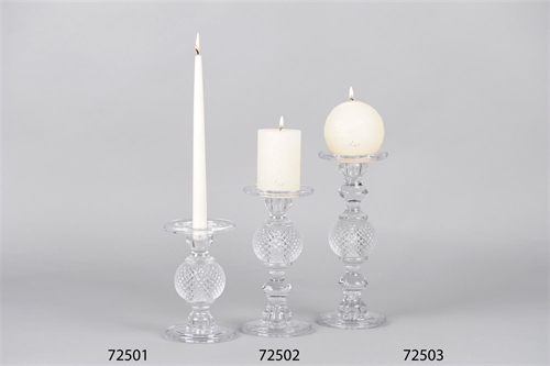 Kerzenständer, Geodesic Ø11.5x H18cm, glas Kerzenständer, Geodesic Ø11.5x H18cm, glas