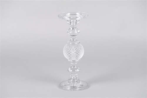 Kerzenständer, Geodesic Ø11.5x H29cm, glas Kerzenständer, Geodesic Ø11.5x H29cm, glas