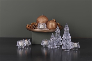 Teelichthalter, Tannenbaum Ø6.8x H23.5cm, glas Teelichthalter, Tannenbaum Ø6.8x H23.5cm, glas