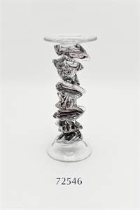 Kerzenständer, Glassrock Ø11.5x H28.5cm, black Kerzenständer, Glassrock Ø11.5x H28.5cm, black