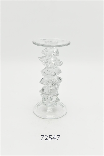 Kerzenständer, Glassrock Ø11.5x H23cm, klar Kerzenständer, Glassrock Ø11.5x H23cm, klar
