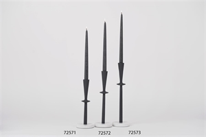 Kerzenständer, Marmorfuss Ø10x H28cm, black Kerzenständer, Marmorfuss Ø10x H28cm, black