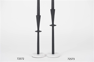Kerzenständer, Marmorfuss Ø10x H33cm, black Kerzenständer, Marmorfuss Ø10x H33cm, black