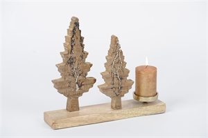 Tannenbaum, Teelichthalter L27x 7x H30cm, pine Tannenbaum, Teelichthalter L27x 7x H30cm, pine