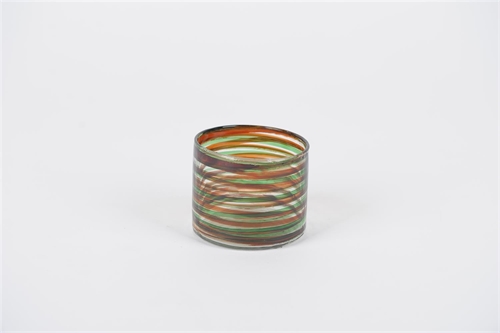 Votiv, Glas Rigato Ø8x H6cm, grün Votiv, Glas Rigato Ø8x H6cm, grün